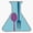 1pcs, variant on Beautiful Colorful Food Science Symbol Laboratory Chemical Beaker Molecule Stem Decal For Notebook Sticker