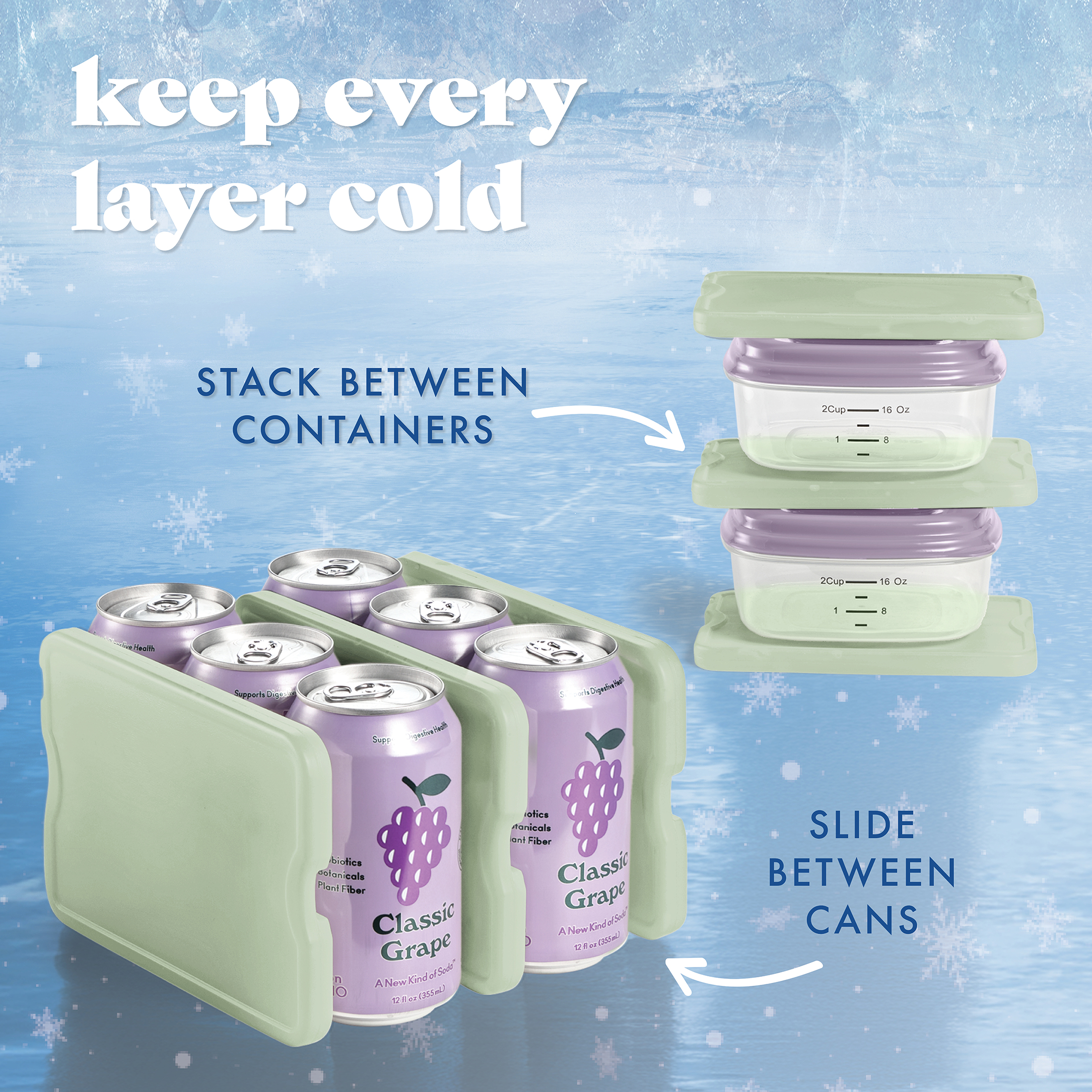 Fit & Fresh Cool Coolers XL Slim Ice Packs, 4-Pack photo 7