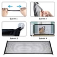 thumbnail image 4 of Wide Pet Gate for Indoor and Outdoor Safety, Retractable Mesh Dog Gate, Easy Installation with No Tools Required, Portable Barrier for Pets and Children (75cm High, 180cm Wide), 4 of 6