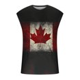 thumbnail image 4 of Camiseta sin mangas de cuello redondo para hombre, informal, a la moda, con estampado, sin mangas, deportiva, de poliéster, 4 of 5