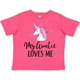 thumbnail image 3 of Inktastic My Auntie Loves Me Unicorn Girls Toddler T-Shirt, 3 of 5