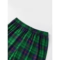 thumbnail image 6 of Family Matching Christmas Pajamas Plaid Long Sleeve Tops and Pants Sleepwear Set, 6 of 10