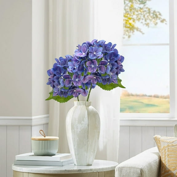 GFHFHITJ Artifical Flower for Decorations, Fake Hydrangea Silk Flower with Stems for Home Table Centerpieces Faux Flower Bouquet for Wedding Birthday Party Decoration