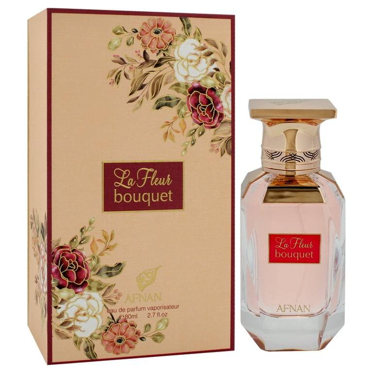 Afnan La Fleur Bouquet for Women, 2.7 oz EDP Spray, Amber