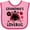 Pink and Fuchsia, variant on Inktastic Valentine's Day Grandma's Lovebug Girls Baby Bib