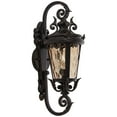 thumbnail image 2 of John Timberland Casa Marseille Vintage Rustic Outdoor Wall Light Fixture Veranda Bronze 19" Champagne Hammered Glass for Post Exterior Barn Deck House, 2 of 9