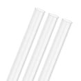 thumbnail image 1 of Tubo plástico transparente de 3 piezas, ID de 14 mm [0.55"] x OD de 16 mm [0.63"] tuberías redondas de policarbonato rígido de alto impacto [305 mm/12 IN], 1 of 7