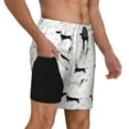 thumbnail image 3 of Goofa Dachshund Dog Printed Men's Swim Trunks Board Shorts Quick Dry Mens Swimming Trunks with Compression Liner,Breathable Fit Hawaii Beach Shorts-XX-Large, 3 of 9