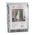 thumbnail image 2 of Elena Luxury Jacquard Curtain Panel with Attached Waterfall Valance & Scarf 54 by 84-Inch Grey, 2 of 6