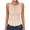 #02Beige, variant on Womens Tank Tops Dressy Casual Summer Sleeveless Crew Neck Ribbed Button Down Shirts Workout Basic Blouses Red S