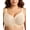 Light Beige, variant on Women Lace Minimizer Bras Full Coverage Plus Size Bras Sheer No Underwire Wireless Gray Bra Clothes Size 36DDD