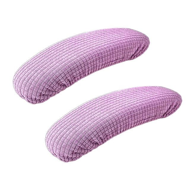 veasfak Office Chair Armrest Covers Removable Comfortable Elastic Protective Sleeve Machine Washable Slipcovers Arm Rest Covering purple