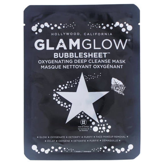 Glam Glow Bubblesheet Oxygenating Deep Cleanse Face Mask