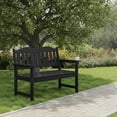 thumbnail image 5 of QinaQin Banca de jardín para 2 personas de poly lumber con diseño de listones, loveseat para patio, porche, parque o jardín, 5 of 5