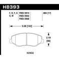 thumbnail image 1 of Front Race Brake Pads for 2013-2015 Honda Civic Si DTC-60, 1 of 1