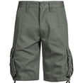 thumbnail image 2 of SDNall Mens Cargo Shorts Work Shorts Mid-Waist Multi-Pocket Pants Casual Sports Shorts (Green,Sizes:S-2XL), 2 of 9
