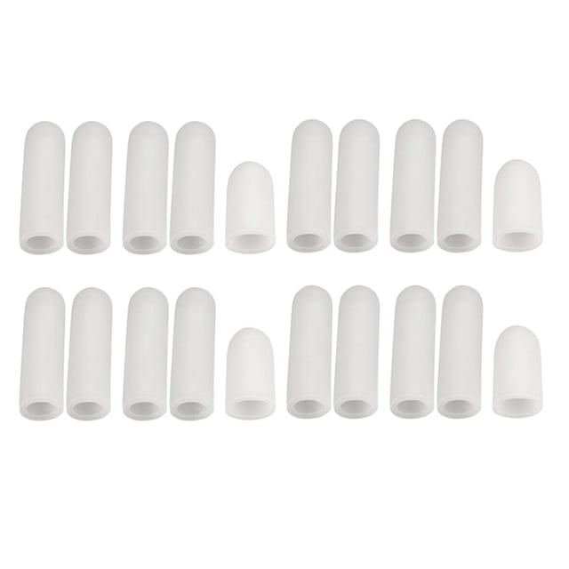 20 Piezas Corrector de Juanetes Shamjiam Almohadillas de Silicona Protectores de dedos de gel