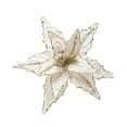 thumbnail image 1 of Injueey La Navidad del paño florece la decoración del terciopelo del brillo de los 26CM para que el árbol o las guirnaldas parezcan Kits de decoración para fiestas platino, 1 of 6