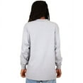 thumbnail image 3 of Shaka Wear Men's Max Heavyweight Cotton Long Sleeve Crew Neck T-Shirt - Heather Gray - Small, 3 of 4