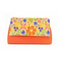 thumbnail image 1 of Artisan Handmade Embroided Floral Clutch with Red Base Ladies Purse, 1 of 4
