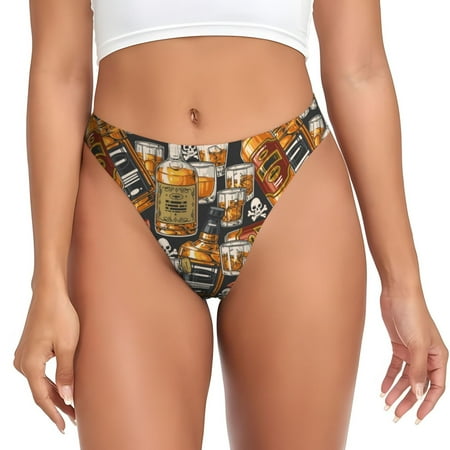 Sigee Vintage Bottles for Women s G-String Panty  Low Rise  Soft Lace Perfect for Everyday Wear or Special Occasions-X-Small