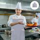 thumbnail image 1 of KAKOWELY 2Ud Delantal Unisex Para Cocina Y Pastelería Con Correa Ajustable Y Bolsillo Grande, 1 of 8