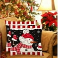 thumbnail image 3 of Christmas Pattern Pillow Cover 18x18 Inch Holiday Decor Cushion Case for Sofa Bed Home Decoration, 3 of 5