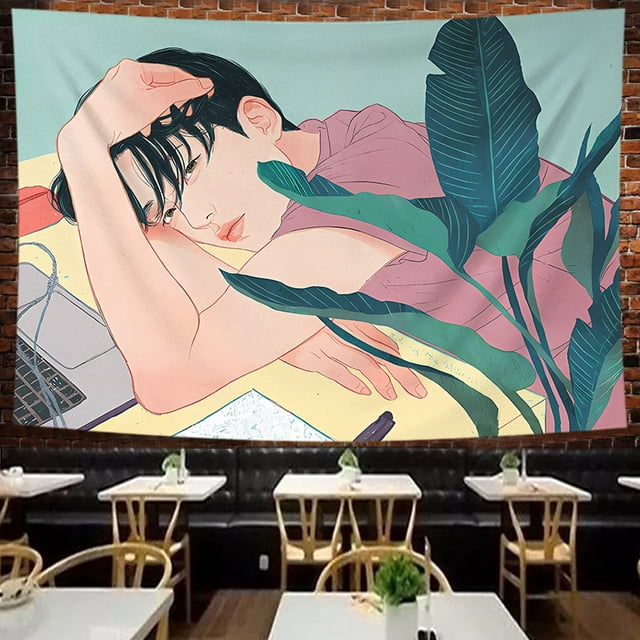 Tapiz estético para pared Liang Shien, 100 x 70 cm, microtela