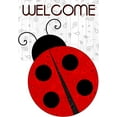 thumbnail image 2 of Kimberly, Allen 11x14 Black Ornate Wood Framed with Double Matting Museum Art Print Titled - Welcome Ladybug, 2 of 4