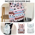 thumbnail image 3 of Women Floral Backpack Casual Travel Backpack Adjustable Strap Trendy Teenagers Daypack Fashion School Bookbag Daily Rucksack, 3 of 6