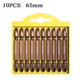 thumbnail image 1 of BTOER 1pc Ph2 Magnetic Screwdriver Bit Antislip Electric Impact Cross Double Ended Screwdriver Bits Set Quick Release 1/4" Hex Shank, 1 of 9