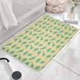 thumbnail image 3 of LightYellow Green Dinosaurs Silhouettes Flannel Non Slip Door Rugs,Washable Door Mats Indoor,Decorative Door Mats,Dirt-Resistant and Absorbent Doormat for Entrance,Bedroom,Kitchen,Bathroom,23.5"x16", 3 of 5