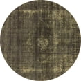 thumbnail image 1 of Ahgly Company Indoor Round Oriental Brown Industrial Area Rugs, 4' Round, 1 of 4