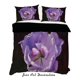 thumbnail image 2 of 3D Purple Floral Funda de edredón Set Ropa de cama Set Fundas de almohada 70, 2 of 2