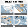 thumbnail image 4 of Bule Duck and Flower Summer Pajama Set Soft Cotton Short Sleeve Sleepwear 2PCS Pajama Sets Breathable Lounge Set Size 5Y, 4 of 7