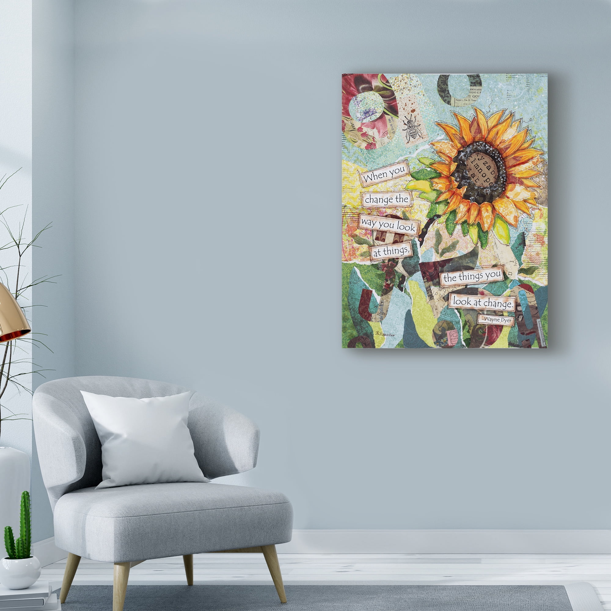 Trademark Fine Art 'Changing Things' Canvas Art by Let Your Art Soar