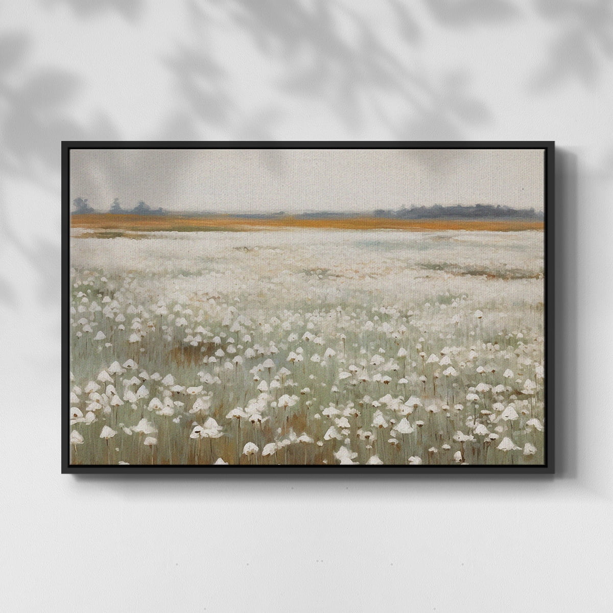 Vintage Landscape-XVII By Wexford Home Framed in Black Wood Gallery Wrapped Canvas 17 in. x 25 in.