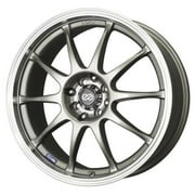 Enkei  15 x 6.5 in. J10 4 x 100 & 108 mm 38 mm Offset 72.6 mm Bore Silver with Machined Lip Wheel