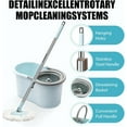 thumbnail image 4 of Spin Mop and Bucket with Wringer Set,360° System 3 Microfiber Refills 50" Extended Handle for Floor Cleaning, 4 of 4