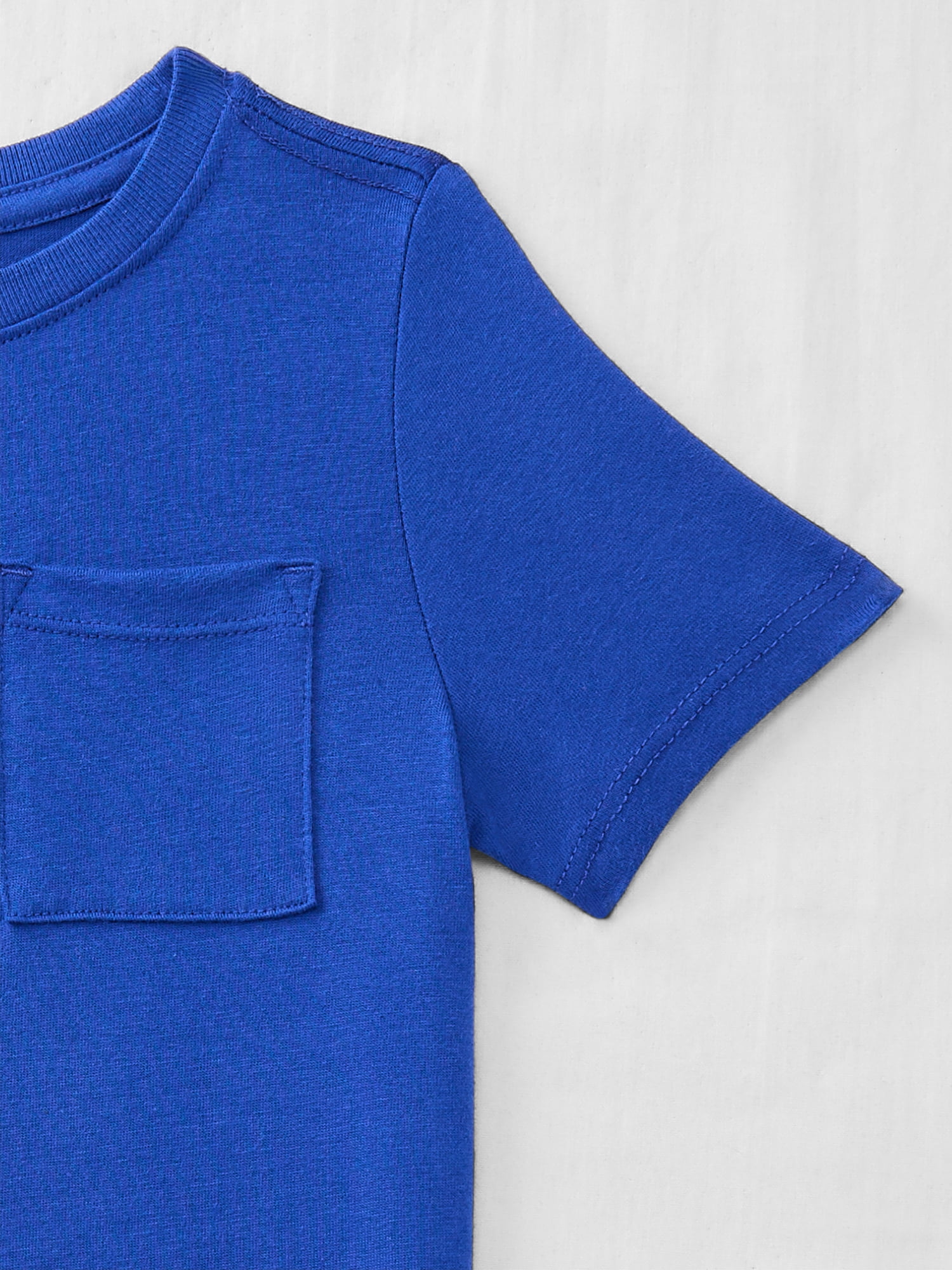 Wonder Nation Toddler Boys' Pocket Tee with Short Sleeves, Size 18M-5T
