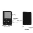 thumbnail image 4 of Yingyy Mini MP3 Player 3.5mm Earphone Port MP4 Player FM Radio Audio Recording Music Playing Device 1.8" TFT Screen, 4 of 9