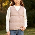 thumbnail image 2 of StSilkitty Boys Girls Puffer Vest Zip up Sleeveless V Neck Jacket Coat with Pockets Fall Winter Warm Outerwear, 2 of 9