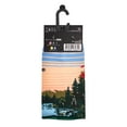 thumbnail image 6 of ODD SOX, Men's Funny Designer Novelty Socks, Bob Ross Sunset Crew, Large Adult, 6 of 6