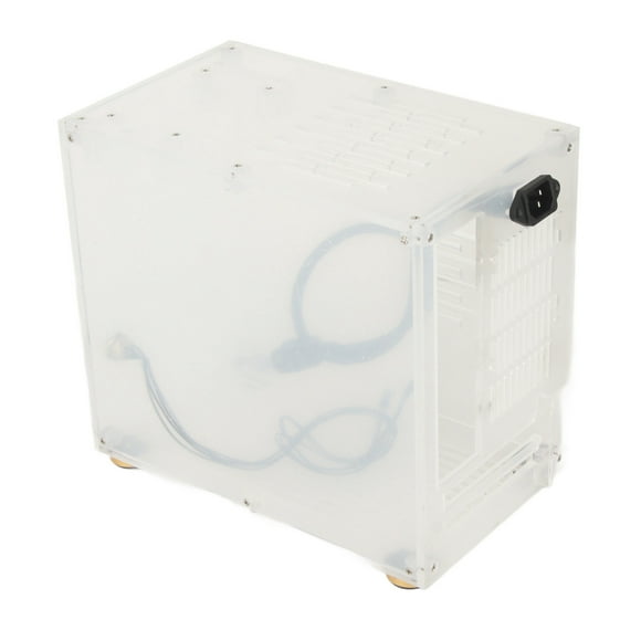 Mini ITX PC Gaming Case, Simple Installation DIY Clear Acrylic Mini ITX Case Hollow Cooling for Desktop Computer