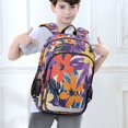 thumbnail image 6 of FORMRS Unisex School Backpack 17" Student Travel Bag with Laptop Compartment, Colorful Painted Flowers Pattern, 6 of 7