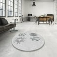 thumbnail image 3 of Ahgly Company Indoor Rectangle Patterned Off-White Novelty Area Rugs, Swatch Sample, 3 of 6