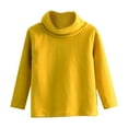thumbnail image 1 of Mercatoo Chandail Thermique à Col Roulé pour Enfants Garçons Filles Manches Longues Doux Mince Extensible chandail Basique Uni, 1 of 5