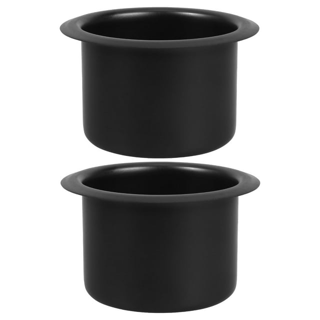 GOOHOCHY 2 portavasos de acero inoxidable para mesa de póker, escritorio, barcos, autocaravanas, coches y camiones, color negro.