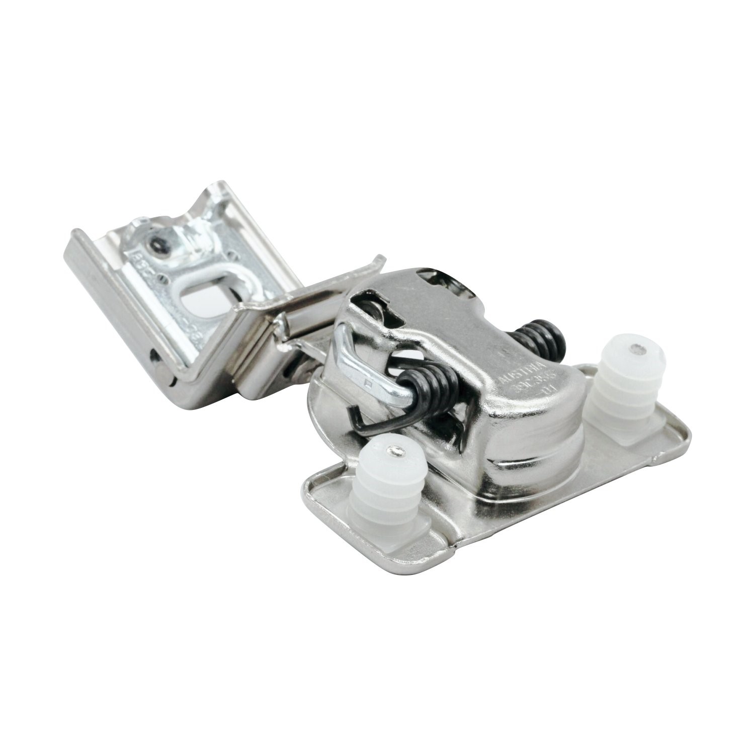 2 Pack 110 Degree Compact 39C Series 1-1/4" Overlay Press-In Self-Closing Cabinet Hinge - image 3 of 7