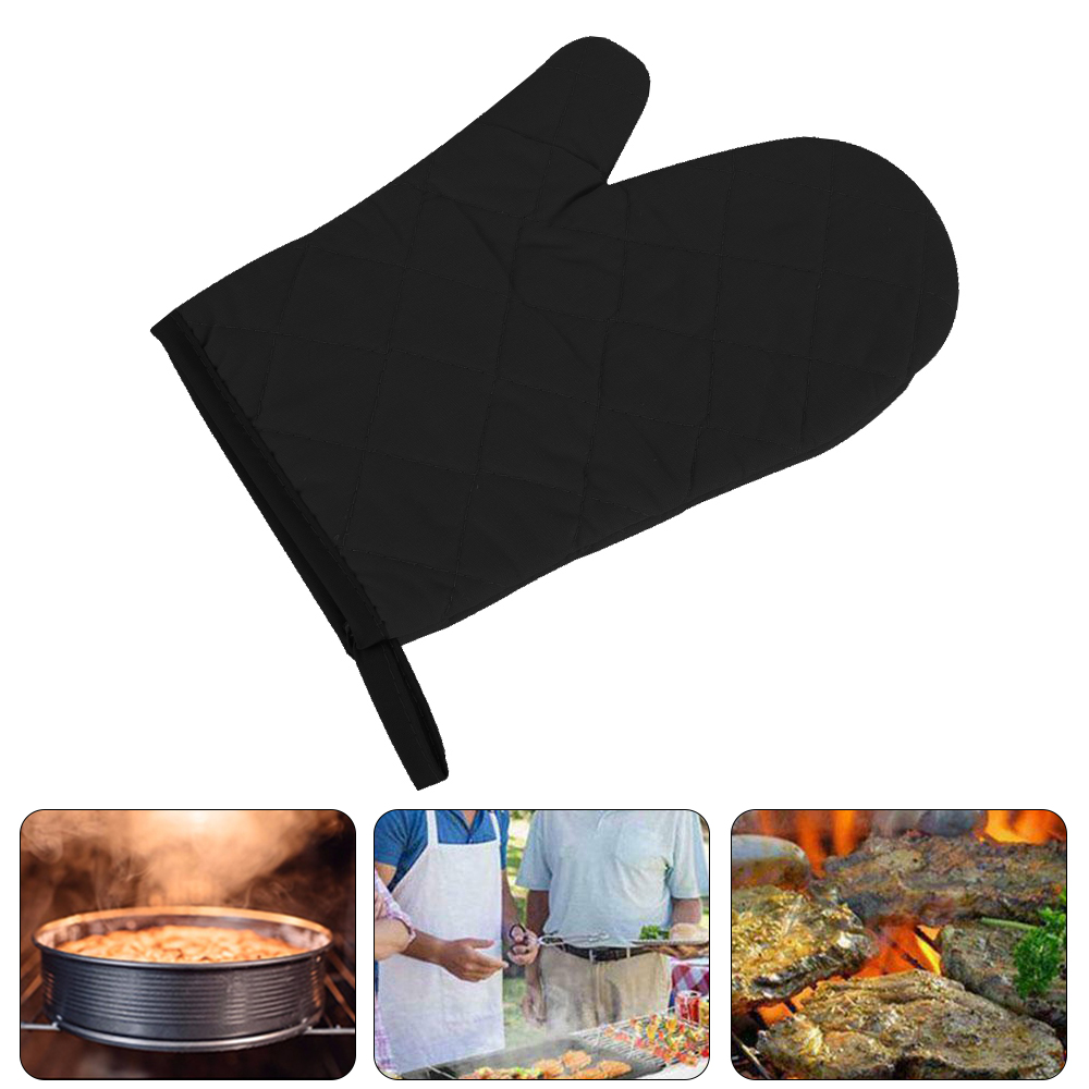 ALIMARO 1Pcs Oven Mitt Heat Resistant Thick Oven Gloves Washable